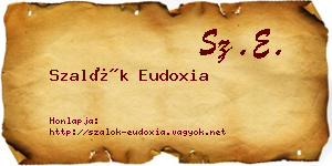 Szalók Eudoxia névjegykártya